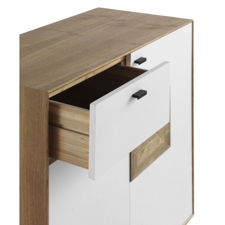 Aparador estilo contemporaneo 77x40x83h mdf y teka