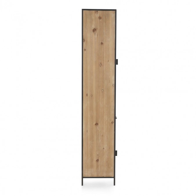 Vitrina estilo industrial 50x36x187h hierro y abeto Vitrina estilo industrial 50x36x187h hierro y abeto