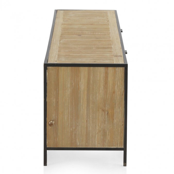 Mueble TV estilo industrial 150x40x50h hierro y abeto Mueble TV estilo industrial 150x40x50h hierro y abeto