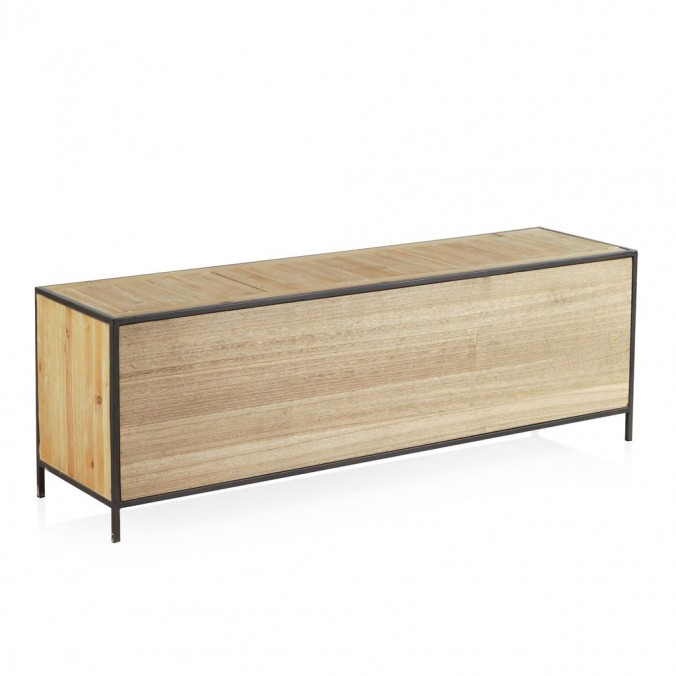 Mueble TV estilo industrial 150x40x50h hierro y abeto Mueble TV estilo industrial 150x40x50h hierro y abeto