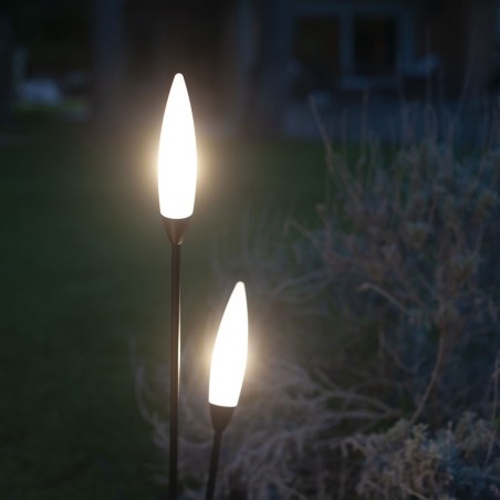 Lámpara pie de exterior 113cm 5L serie Espiga