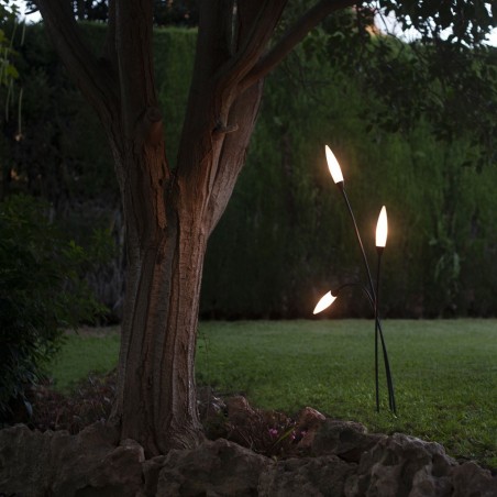 Lámpara pie de exterior 113cm serie Espiga