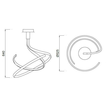 Lámpara techo led nur 