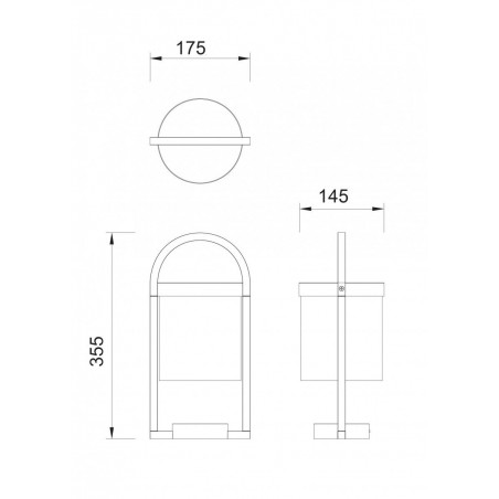 Sobremuro de exterior 36cm serie Maya