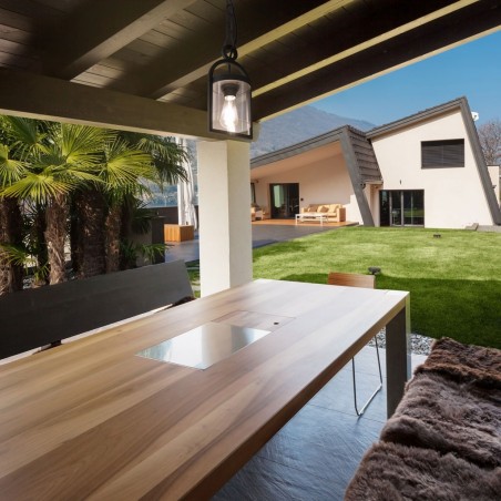 Lámpara colgante de exterior 36cm serie Maya