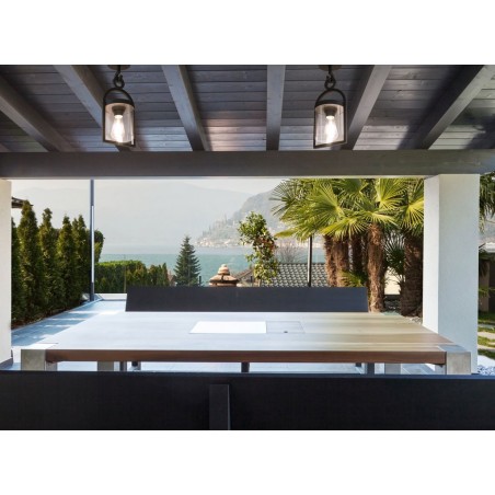 Lámpara plafón de exterior 44cm serie Maya