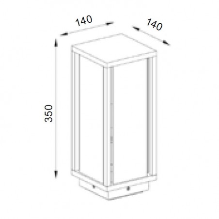 Sobremuro exterior 35cm serie Meribel