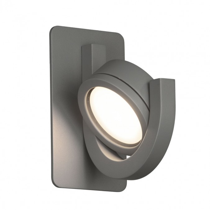 Aplique de pared orientable gris serie IGUAZÚ