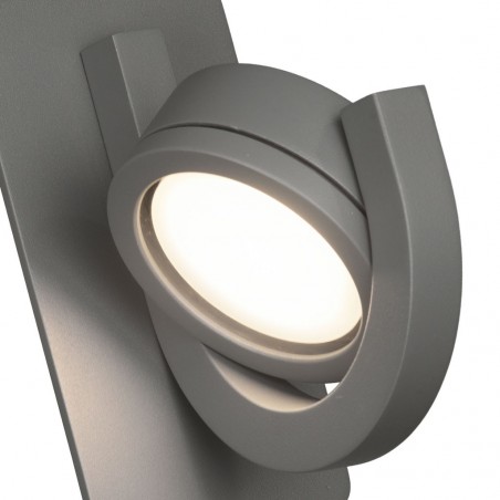 Aplique de pared orientable gris serie IGUAZÚ