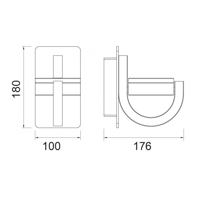 Aplique de pared orientable blanco serie IGUAZÚ