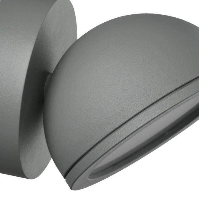 Aplique pared de exterior serie EVEREST gris