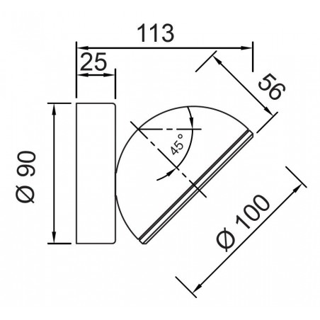 Aplique pared de exterior serie EVEREST blanco
