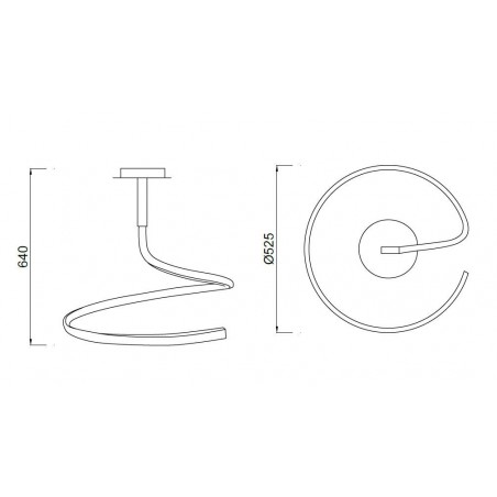 Lámpara techo led nur 