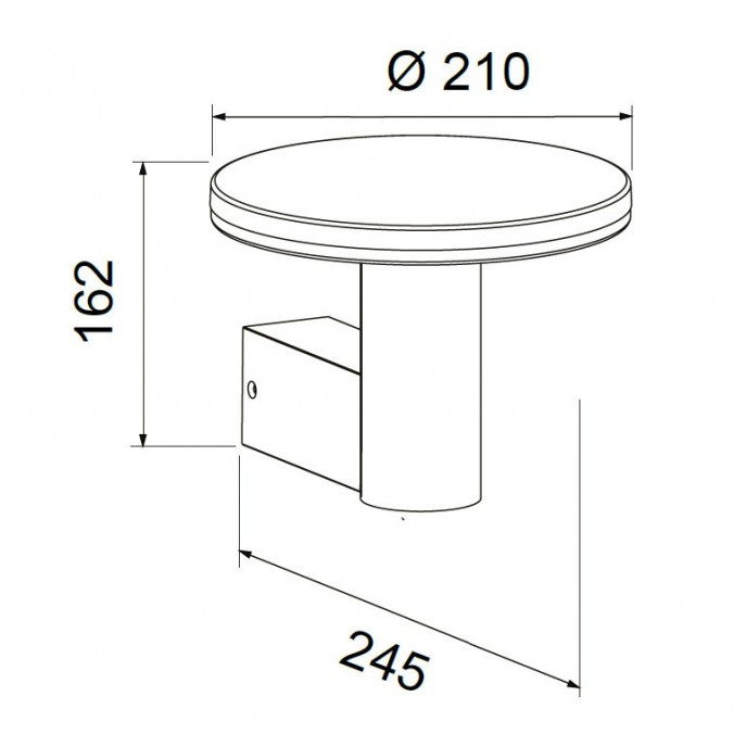Aplique de pared exterior LED serie Cerler