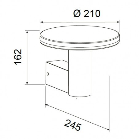 Aplique de pared exterior LED serie Cerler