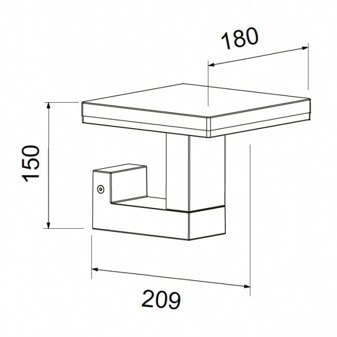 Aplique de pared exterior LED serie Tignes