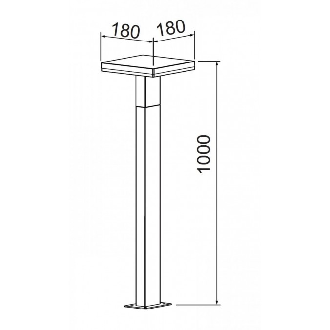 Baliza exterior LED serie Tignes 100cm