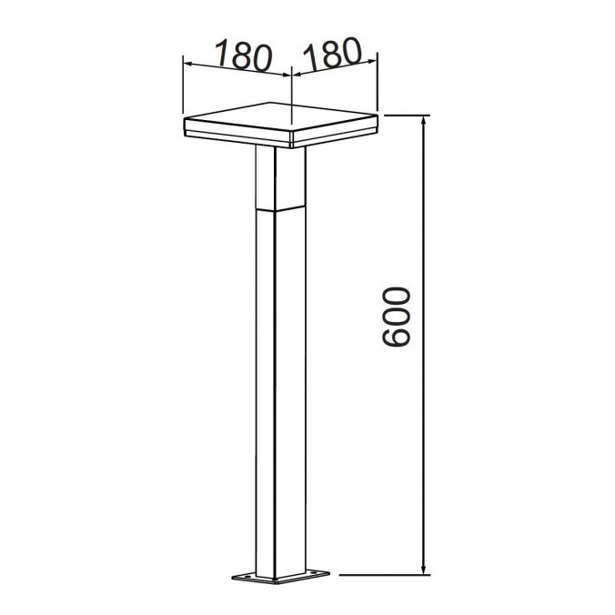 Baliza exterior LED serie Tignes 60cm