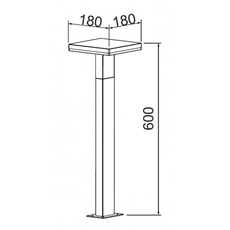 Baliza exterior LED serie Tignes 60cm