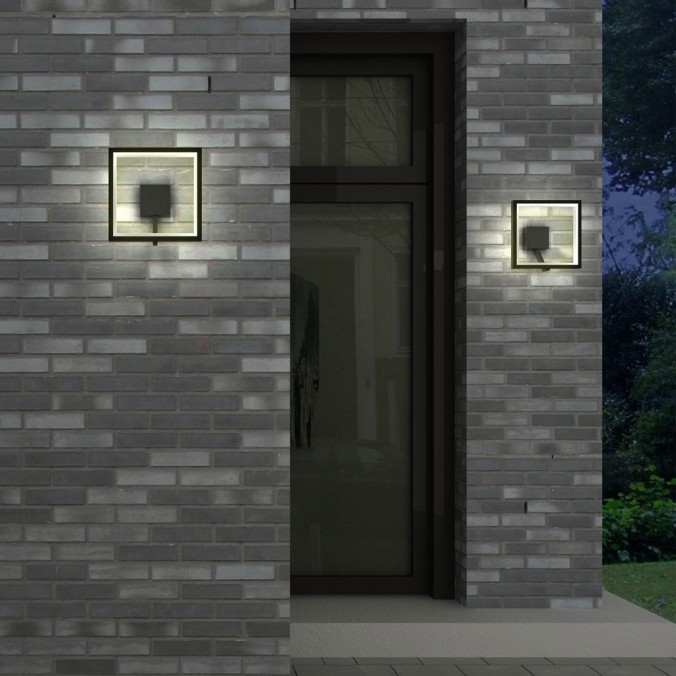 Aplique de pared exterior LED serie Rodas