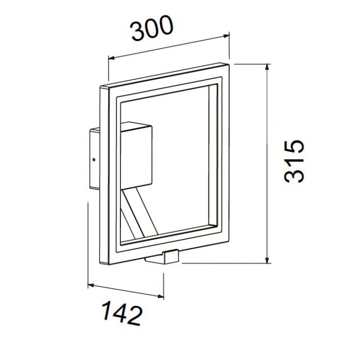 Aplique de pared exterior LED serie Rodas