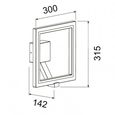Aplique de pared exterior LED serie Rodas