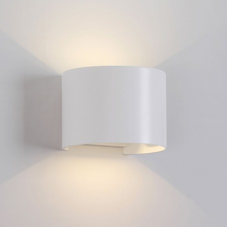 Aplique pared exterior LED serie Davos II blanco