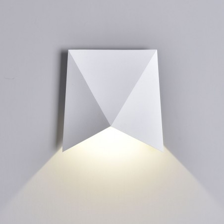 Aplique pared exterior LED serie Triax blanco