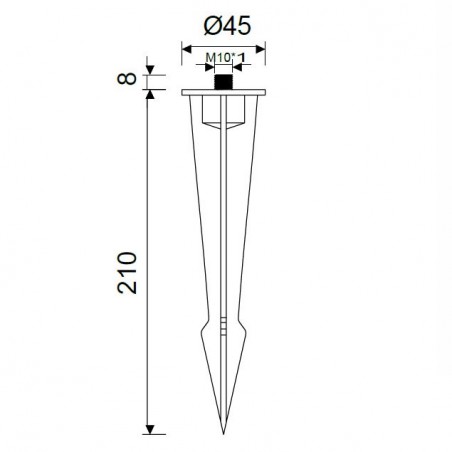 Accesorio Piqueta 21cm serie espiga