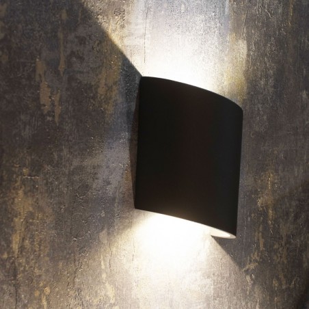 Aplique pared exterior LED serie Sochi gris