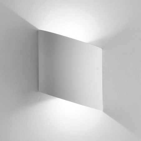 Aplique pared exterior LED serie Sochi blanco