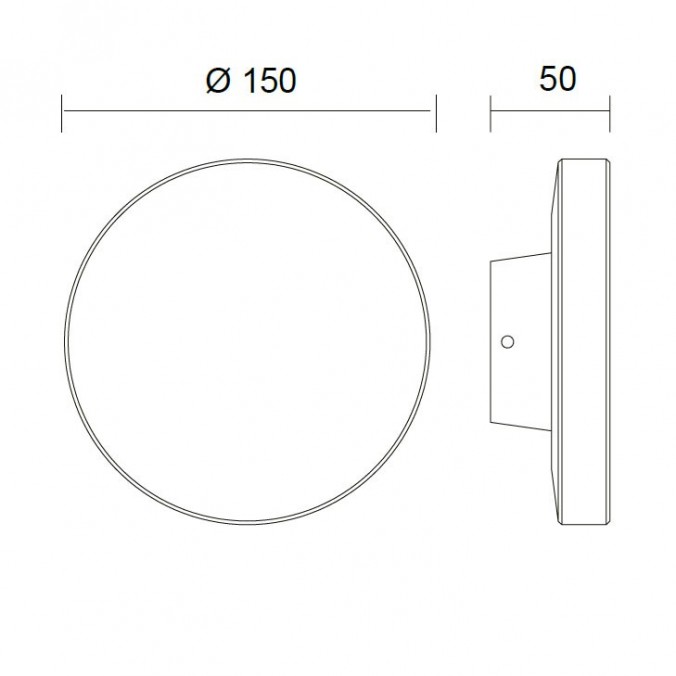 Aplique de exterior LED serie Bora redondo blanco