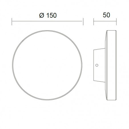 Aplique de exterior LED serie Bora redondo blanco