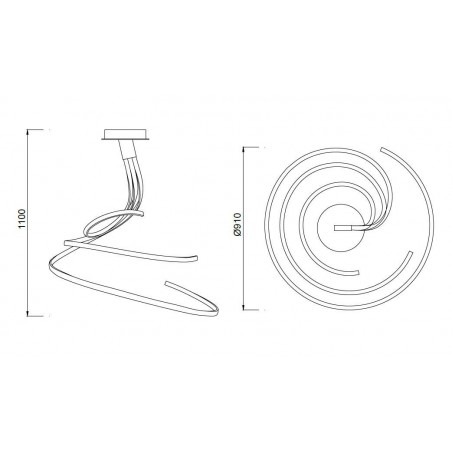 Lámpara techo led nur 