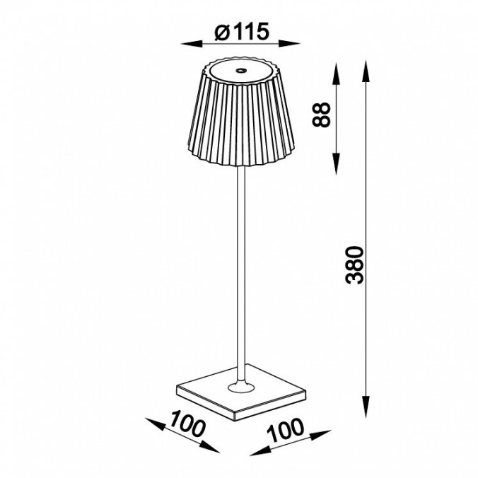Lámpara portátil con LED serie K2 negro