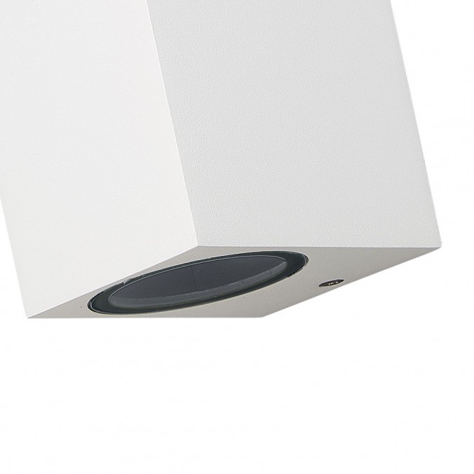 Aplique pared exterior 2 luces recto blanco