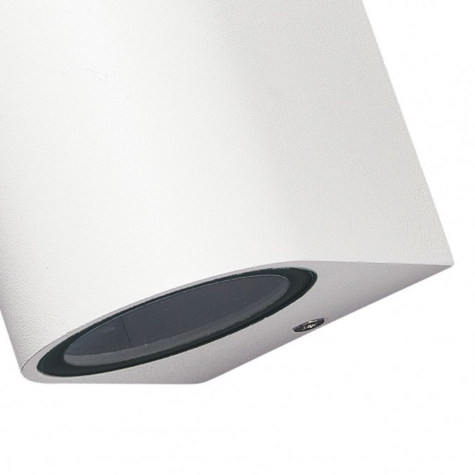 Aplique pared exterior 1 luz curvo blanco