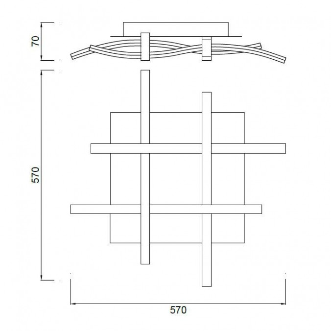 Lámpara techo led nur 