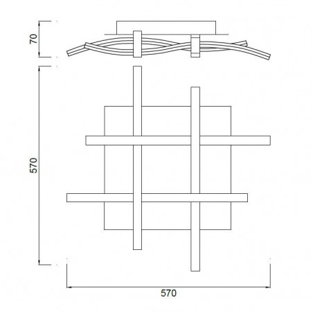 Lámpara techo led nur 