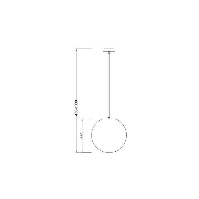 Lámpara de techo bola 35cm serie Avoriaz