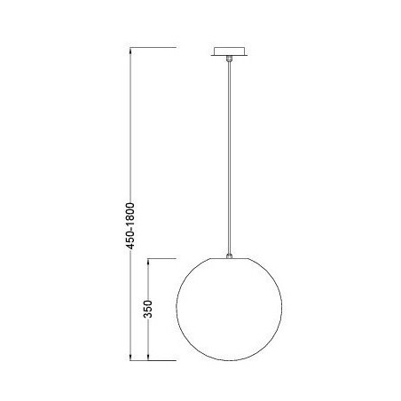 Lámpara de techo bola 35cm serie Avoriaz