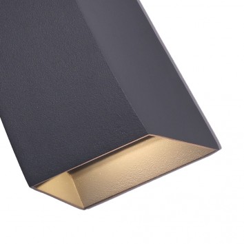 Aplique pared exterior LED serie Jackson gris 2