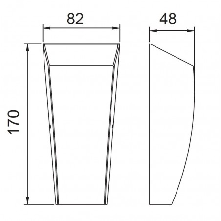 Aplique pared exterior LED serie Jackson gris