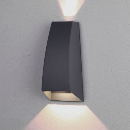 Aplique pared exterior LED serie Jackson gris