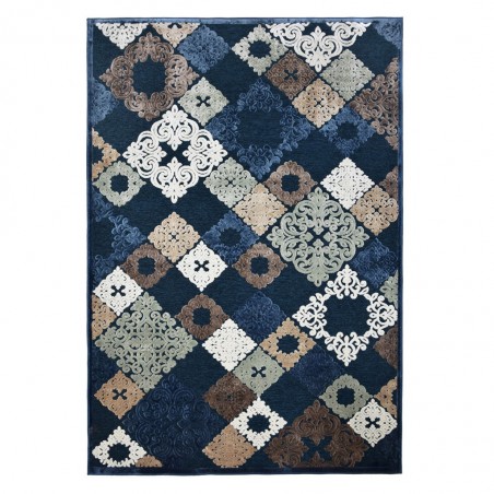 Alfombra SCARPA mosaico azul - varios tamaños