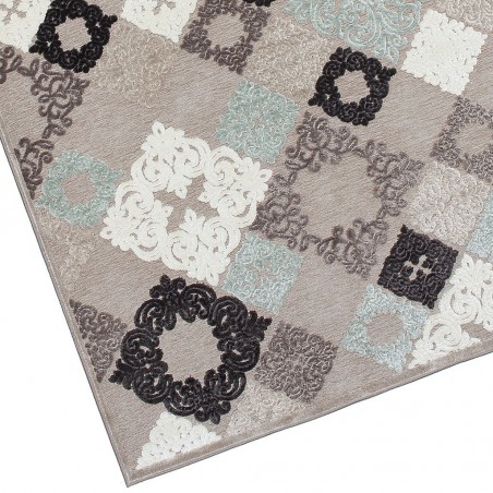 Alfombra SCARPA mosaico tonos tostados - varios tamaños