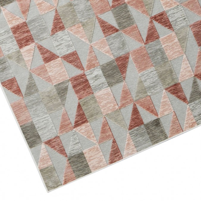 Alfombra SCARPA trama cuadritos rojo - varios tamaños