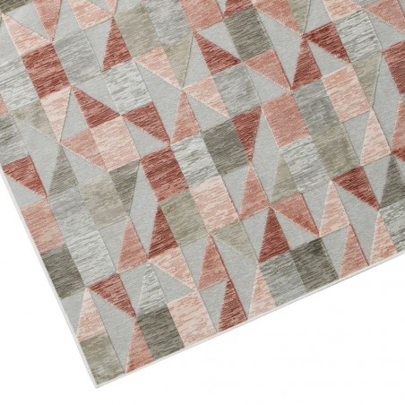 Alfombra SCARPA trama cuadritos rojo - varios tamaños