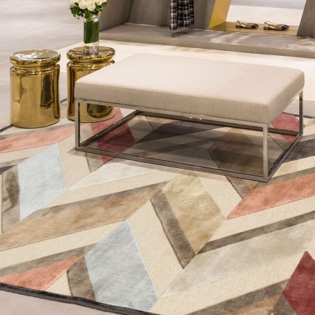 Alfombra PROVENCE trama zig-zag VII - varios tamaños