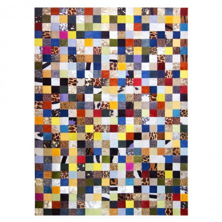 Alfombra piel de vaca MULTIMIX - varios tamaños